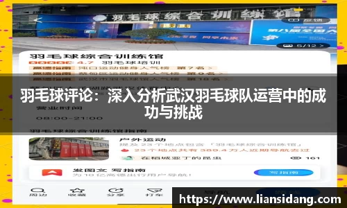 羽毛球评论：深入分析武汉羽毛球队运营中的成功与挑战
