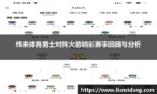纬来体育勇士对阵火箭精彩赛事回顾与分析